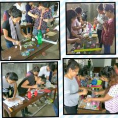 KCVTians BUSY IN CRAFT MAKING FROM WASTE MATERIALS