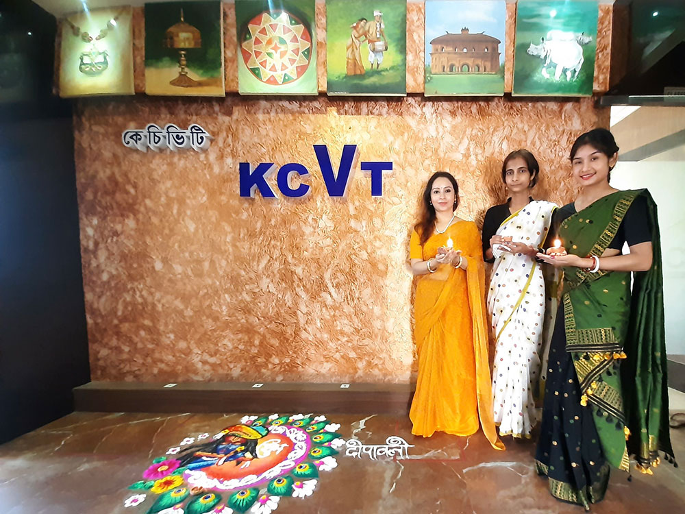 Colours of happiness, Colours of unity. Rangoli Competition held in ...